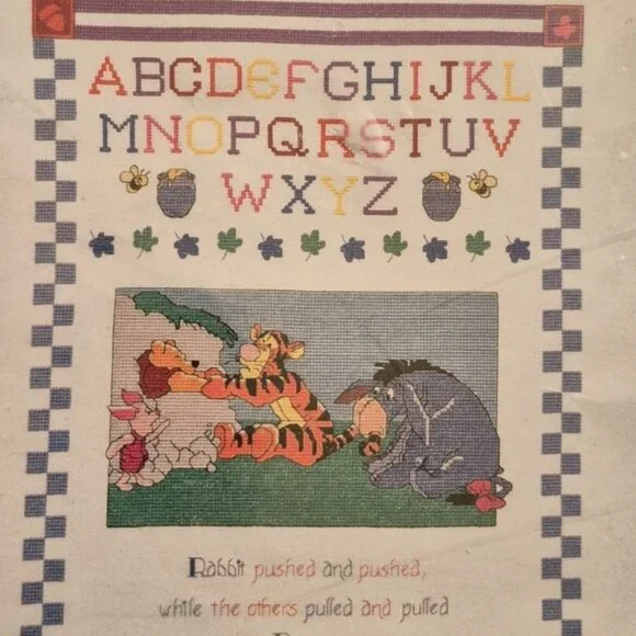 Winnie the Pooh--Too much Honey Sampler Counted Cross Stitch kit by Leisure Arts - Picture 5 of 5